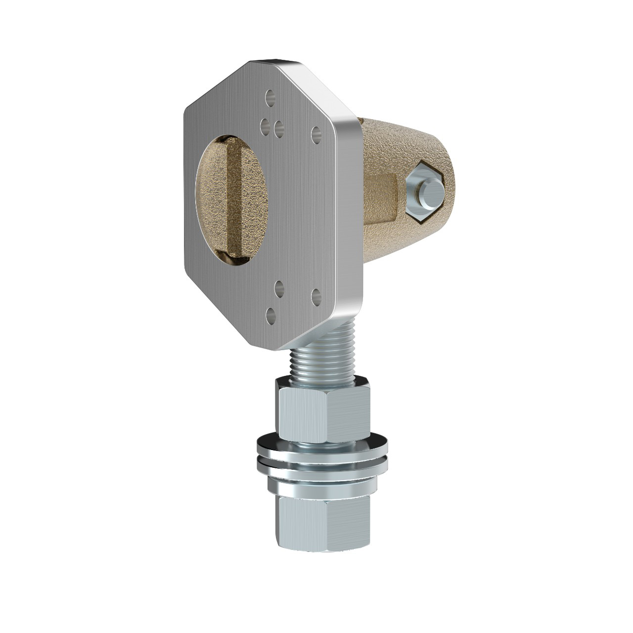 Banner Engineering Sensor Mounting Bracket; swivel; 3/8" thread; stainless steel